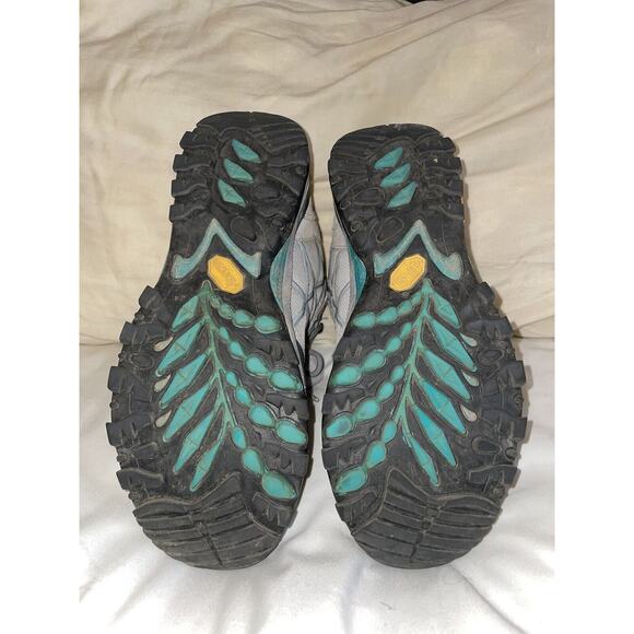 The North Face Women Mid Goretex Waterproof Hiking Boots Turquoise Gray 7.5 - Picture 12 of 12